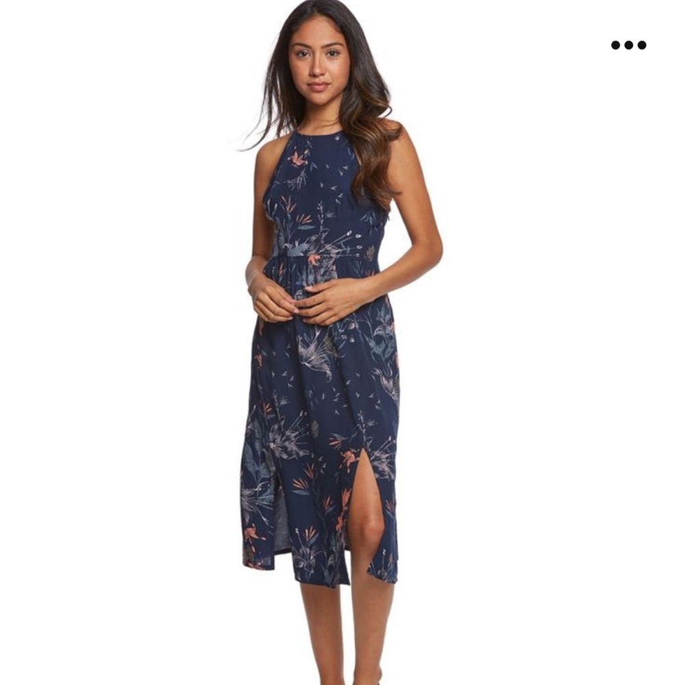 Roxy Sparkle Bright Printed Cross-Back Dress